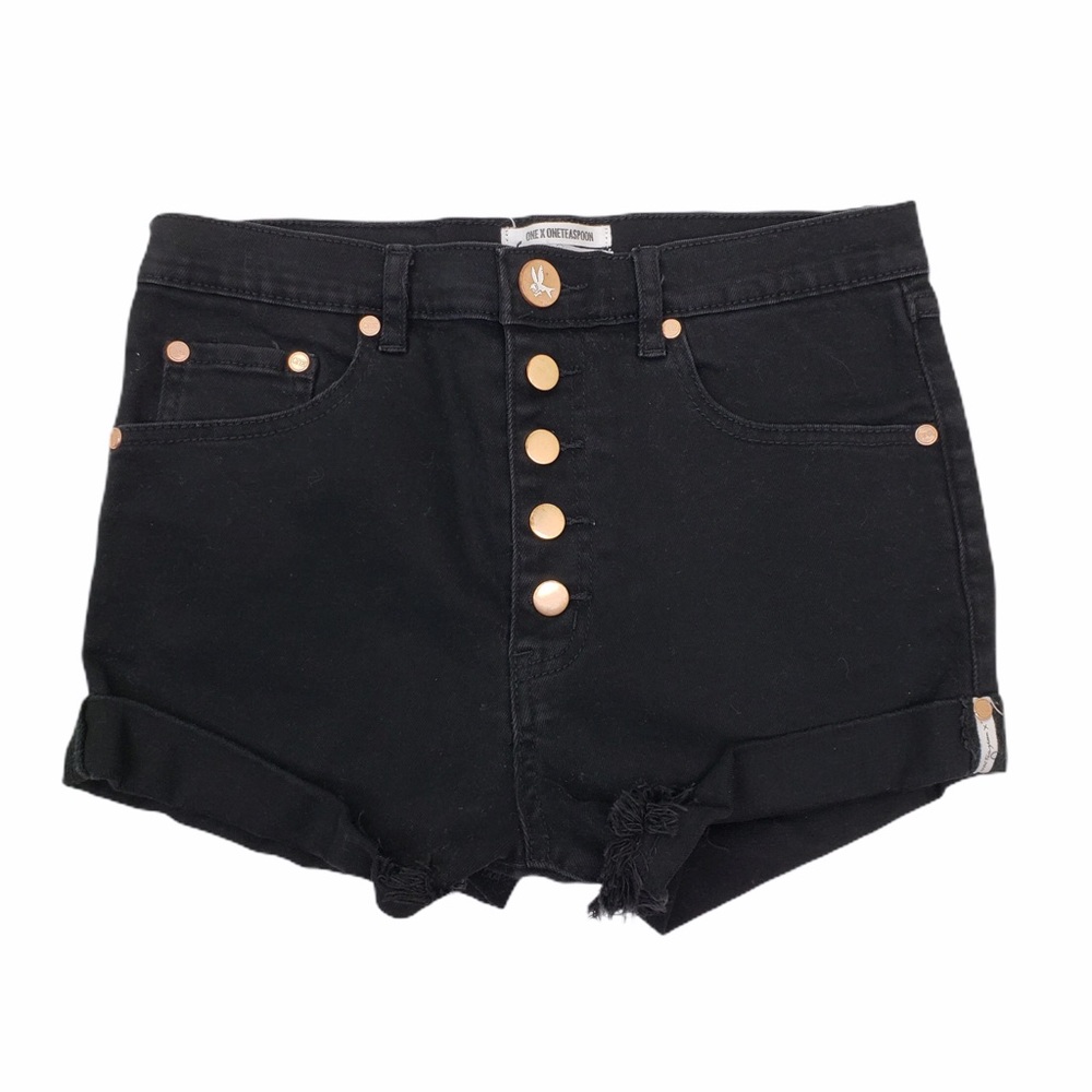 One Teaspoon Lover Exposed Button Fly Jean Shorts